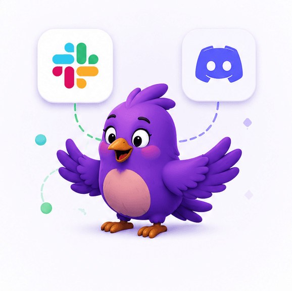 Slack & Discord — Custom messages